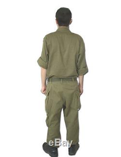 IDF, Israeli Army Military 100% Cotton Fatigue Bet Combat Olive Green Uniform