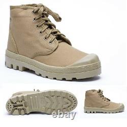 IDF Scout Commando canvas TAN Boots Made in Israel