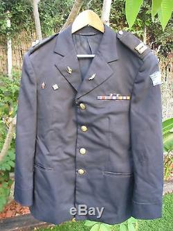 ISRAEL IDF THE NAVY DRESS OFFICER M JACKET With RANKS, RIBBONS, BADGES! AUTH. OLD