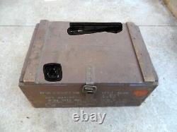 Idf Zahal Ammunition Ammo Wooden Wood Box Crate of Israeli Army Empty with Pouches