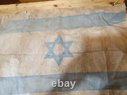 Idf israel 40-50s israeli flag very old look condition