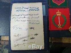 Idf israel lot belong to a 6 days war jordanian soldier badges and documents