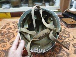 Idf israel rare yom kippur war helmet dated 1970 liner damaged WOW