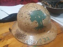 Idf israel very early 1948-1954 idf golani brigade helmet 12th bn barakWOW