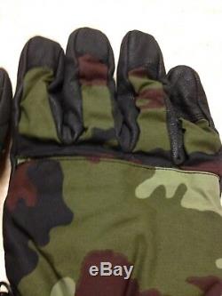 Irish Army Defence Forces Combat Gloves XL IDF Issue Woodland Green DPM Rangers1