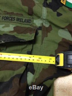 Irish Army Defence Forces IDF Lined Smock Jacket Combat Woodland DPM Small