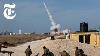Iron Dome In Action In Israel Shooting Down Rockets The New York Times