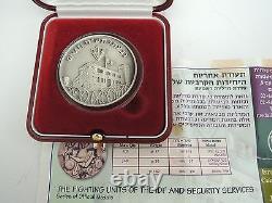 Israel 2006 IDF Givati Brigade Color State Medal 37mm 26g Silver +BOX + COA