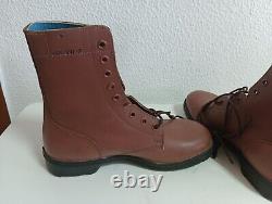 Israel Army IDF Paratroopers Leather Red / Brown Size 9 BRILL Light Boots