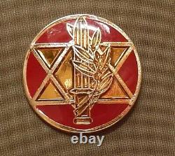 Israel Army Idf Courage Decoration Convention Pin And Certificate 1948-1998