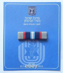 Israel Etzel Jewish Underground Cloth Service Ribbon Badge & Certificate Idf Set