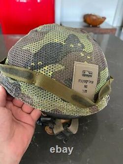 Israel Israeli Idf Tzahal Infantry Combat Helmet + Camouflage Net