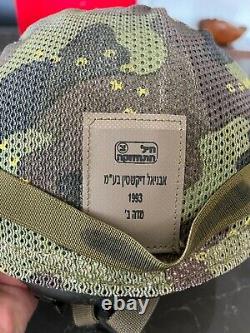 Israel Israeli Idf Tzahal Infantry Combat Helmet + Camouflage Net