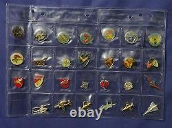 Israel LOT OF 27 Pins idf army air force gold + silver tone enamel on metal