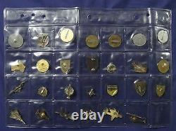 Israel LOT OF 27 Pins idf army air force gold + silver tone enamel on metal