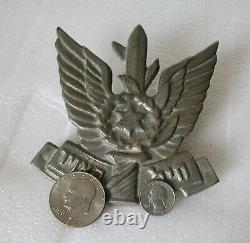 Israel -Vintage IDF Air Force Big Heavy Metal Shield