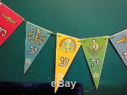 Israel vtg Paper IDF Zahal Flags Navy air force paratrooper independence