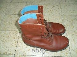 Israeli Army Boots Red Brown Para. Idf Zahal MADE IN ISRAEL BRILL size 13/14, 48