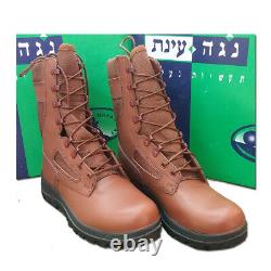 Israeli Army Military IDF New Combat Paratroops Leather CORDURA Red Brown Boots