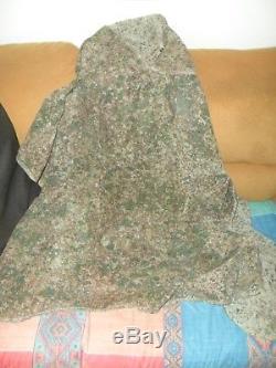 Israeli Army Poncho Full Body Camo Suit with Hood Double Sided Military Idf Zahal