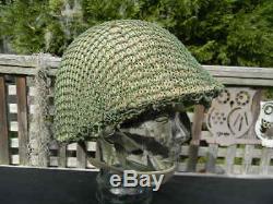 Israeli Defense Force Helmet Three Point Chin Strap Double Net Cover
