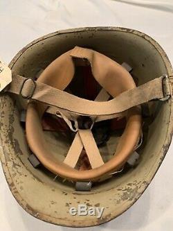 Israeli Defense Force Helmet ww2 us steel pot converted by Israel defense forces
