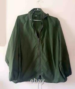 Israeli Green Army Light Jacket Hooded IDF L Large Size With Zahal Label