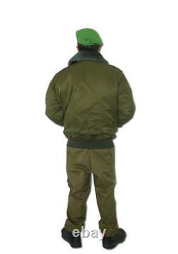 Israeli army Military IDF Officer's Winter jacket / coat Olive Green fur collar