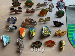 Lot of 32 Israel IDF Army Pins And Badges Collectible ZAHAL Military