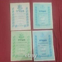 Lot personal items officer Idf Air force Early 1960s documents photos hat etc