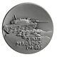 Magach 3 Tank Silver Israel Medal 93g Idf Armored Corps