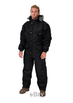 Men Womens IDF Black Snowsuit Winter clothing Ski Snow suit One piece