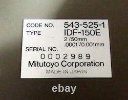 Mitutoyo IDF-150E Digimatic Indicator with AC Adapter