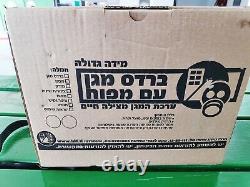 NEW BOX PROTECTIVE HOOD KIT & BLOWER LARGE SIZE GAS MASK SEALED ISRAELI idf wow