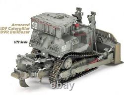 New 172 Scale Israel Armored IDF Caterpillar D9R Bulldozer Grey Plastic Model