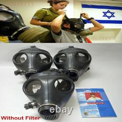 New Lot Of 3 Israel Israeli Only Gas Mask Large Size NO1 Adult IDF No Filter