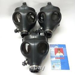 New Lot Of 3 Israel Israeli Only Gas Mask Large Size NO1 Adult IDF No Filter