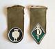 Old 2 Canvas Tag Badges Israel Idf Army 1950