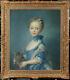 Old Master-art Antique Oil Painting Art Small Girl And Cat On Canvas 20x24