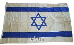 Original RARE Circa 1948 ISRAEL IDF National Flag Size 4x6 Rungee Collection