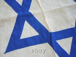 Original RARE Circa 1948 ISRAEL IDF National Flag Size 4x6 Rungee Collection