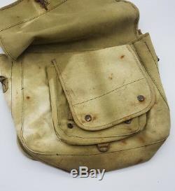 Post WW2 Israel IDF Airborne Paratroopers Canvas Satchel Bag 6 Day War GENUINE