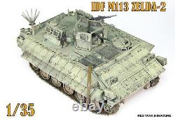 Pro Built 1/35 Idf M113 Zelda-2 Red Tank Miniature
