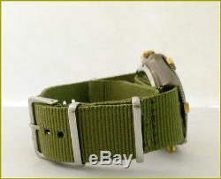 Rare ADI IDF Military Issue Pilot 41.5mm ANA-DIGI Chronograph Alarm PVD Watch