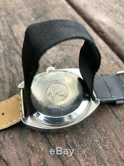 Rare ETERNA Matic Super KonTiki Military IDF Diver's Watch 1970s with IDF NUMBER