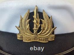 Rare IDF Israel Army Navy Corp Vintage Naval Officer Visor Hat Bernard Cap women
