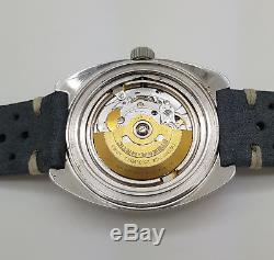 Rare Vintage S. Steel Eterna-Matic Super Kontiki IDF Military Diver's Watch