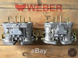 Set of 2x 40 IDF carb Weber twin carb carburettors VW bug beetle Porsche 356 912