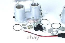 Twin 45mm 45IDF Throttle Bodies +TPS For Jenvey IDF Carb 84mm Tall Weber FOR BUG