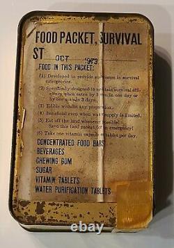 US-Made IDF/IAF-Issue Yom Kippur War'73 Food Packet Survival ST Ration (Unopen)